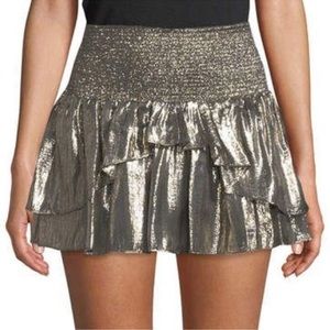Ramy Brook Eva Gold Skirt Size S